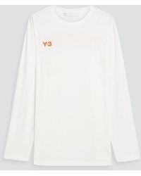 Y-3 - Logo-print Cotton-jersey T-shirt - Lyst