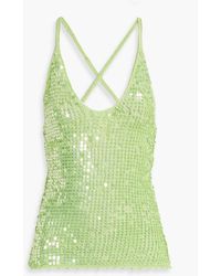 retroféte - Molly Sequined Knitted Top - Lyst