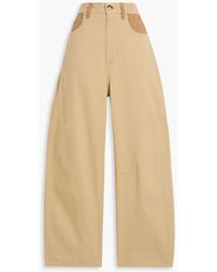 Rag & Bone - Charlie Cropped Cotton-Twill Tapered Pants - Lyst