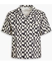FRAME - Checked Lyocell And Cotton-Blend Shirt - Lyst