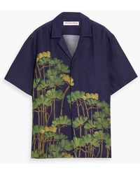 Orlebar Brown - Maitian Floral-Print Linen-Blend Shirt - Lyst