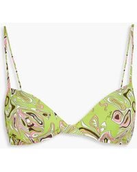 Emilio Pucci - Printed Underwired Bikini Top - Lyst