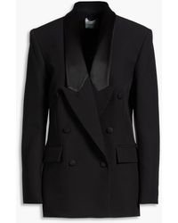 Coperni - Double-Breasted Satin-Trimmed Crepe Blazer - Lyst