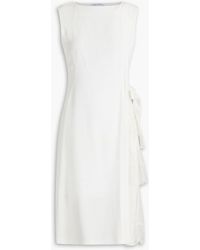 Alberta Ferretti - Paneled Chantilly Lace, Georgette And Cady Dress - Lyst
