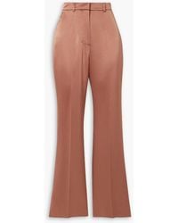 Nanushka - Satin Flared Pants - Lyst
