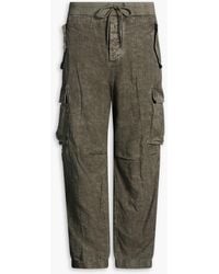 James Perse - Linen Cargo Pants - Lyst
