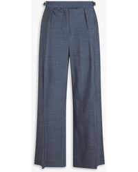 Maje - Hose mit weitem bein aus webstoff mit falten - Lyst
