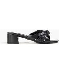 Stuart Weitzman - Sofia 45 mules aus leder mit schleife - Lyst
