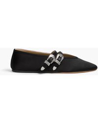 Le Monde Beryl - Claudia Silk-Satin Ballet-Flats - Lyst