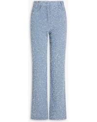 REMAIN Birger Christensen - Hose mit geradem bein aus tweed aus einer baumwollmischung - Lyst