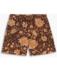 Zimmermann - Short-length Floral-print Swim Shorts - Lyst