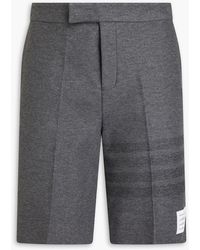 Thom Browne - Striped Cotton-twill Shorts - Lyst