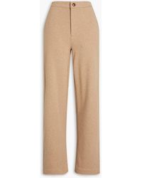 Vince - French Cotton-blend Terry Straight-leg Pants - Lyst