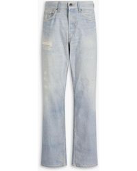 Rag & Bone - Fit 4 Miramar Denim-effect Print Cotton-blend Canvas Pants - Lyst