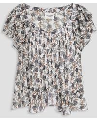 Isabel Marant - Madrana Ruffled Floral-print Cotton Top - Lyst
