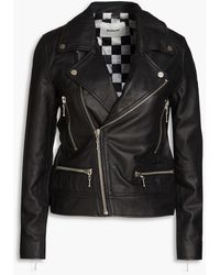 DEADWOOD - Leather Biker Jacket - Lyst
