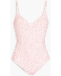 Onia - Chelsea Printed Underwired Swimsuit - Lyst