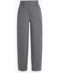 Peter Do - Wool And Cashmere-blend Felt Wide-leg Pants - Lyst
