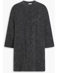 Brunello Cucinelli - Bead-Embellished Cable-Knit Alpaca-Blend Sweater - Lyst