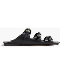 Sandro - Buckled Leather Sandals - Lyst