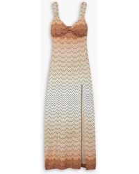 Missoni - Metallic Crochet-knit Maxi Dress - Lyst