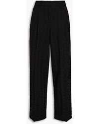 Missoni - Crochet-knit Straight-leg Pants - Lyst