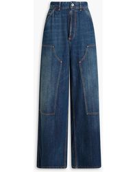 Maison Margiela - Chap High-Rise Wide-Leg Jeans - Lyst