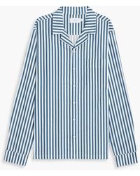Onia - Striped Cotton-poplin Pajama Shirt - Lyst