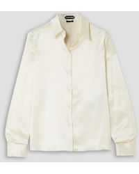 Tom Ford - Hemd aus satin aus stretch-seide - Lyst