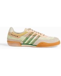 adidas Originals - Squash Polta Akh Printed Leather, Suede And Mesh Sneakers - Lyst