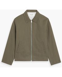 FRAME - Summer Cotton And Linen-blend Twill Jacket - Lyst