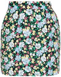 Maje - Floral-print Crepe Mini Skirt - Lyst