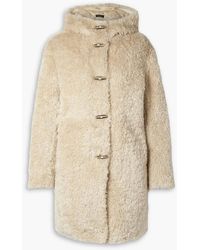 Rag & Bone - iggy Wool-blend Faux Fur Hooded Coat - Lyst