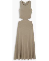 NINETY PERCENT - Argo Cutout Stretch-tm Lyocell Midi Dress - Lyst