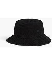 Acne Studios - Appliquéd Cotton-twill Bucket Hat - Lyst