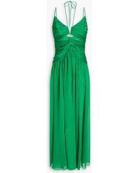 Rasario - Cutout Chiffon Maxi Dress - Lyst