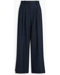 Theory - Wool-Blend Wide-Leg Pants - Lyst
