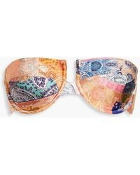 Zimmermann - Paisley-print Underwired Bandeau Bikini Top - Lyst