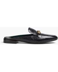 Tory Burch - Jessa Embellished Leather Slippers - Lyst
