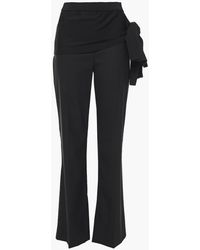 3.1 Phillip Lim - Layered Knitted And Grain De Poudre Wool-blend Straight-leg Pants - Lyst