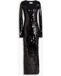 16Arlington - Solaria Cutout Sequined Stretch-tulle Maxi Dress - Lyst
