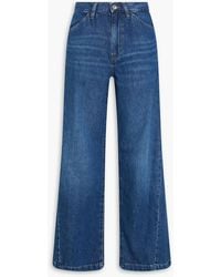 FRAME - Le baggy Palazzo High-rise Wide-leg Jeans - Lyst
