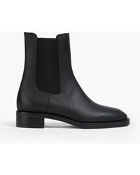 Stuart Weitzman - Lenora Pebbled-Leather Chelsea Boots - Lyst