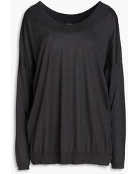 Brunello Cucinelli - Bead-embellished Cashmere And Silk-blend Sweater - Lyst