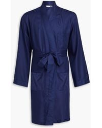 Derek Rose - Belted Cotton-jacquard Robe - Lyst