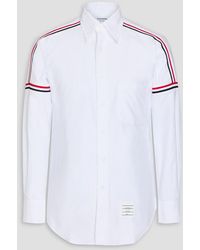 Thom Browne - Gestreiftes hemd aus baumwoll-oxford - Lyst