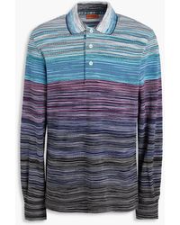 Missoni - Poloshirt aus baumwolle in space-dye-optik - Lyst