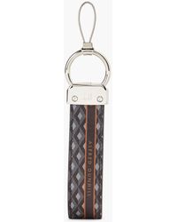 Dunhill - Printed Textured-leather Keychain - Lyst