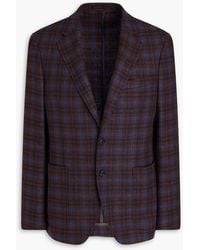 Canali - Sakko aus tweed aus einer woll-kaschmirmischung mit karomuster - Lyst