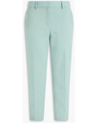 Theory - Treeca Cropped Wool-blend Slim-leg Pants - Lyst
